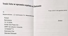 Ludzie listy piszą…  w sprawie szpitala
