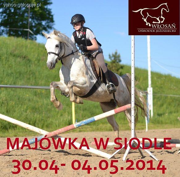 DŁUGI WEEKEND MAJOWY „MAJÓWKA W SIODLE 30.04-04.05.2014” W OŚRODKU JEŹDZIECKIM WŁOSAŃ K/