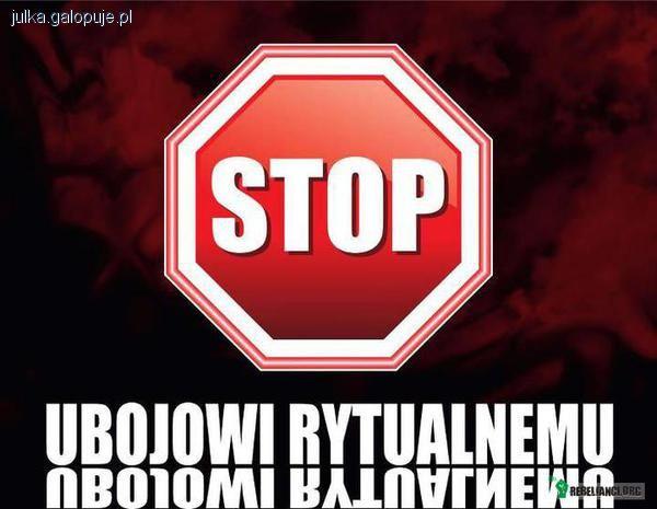Nie dla uboju rytualnego!