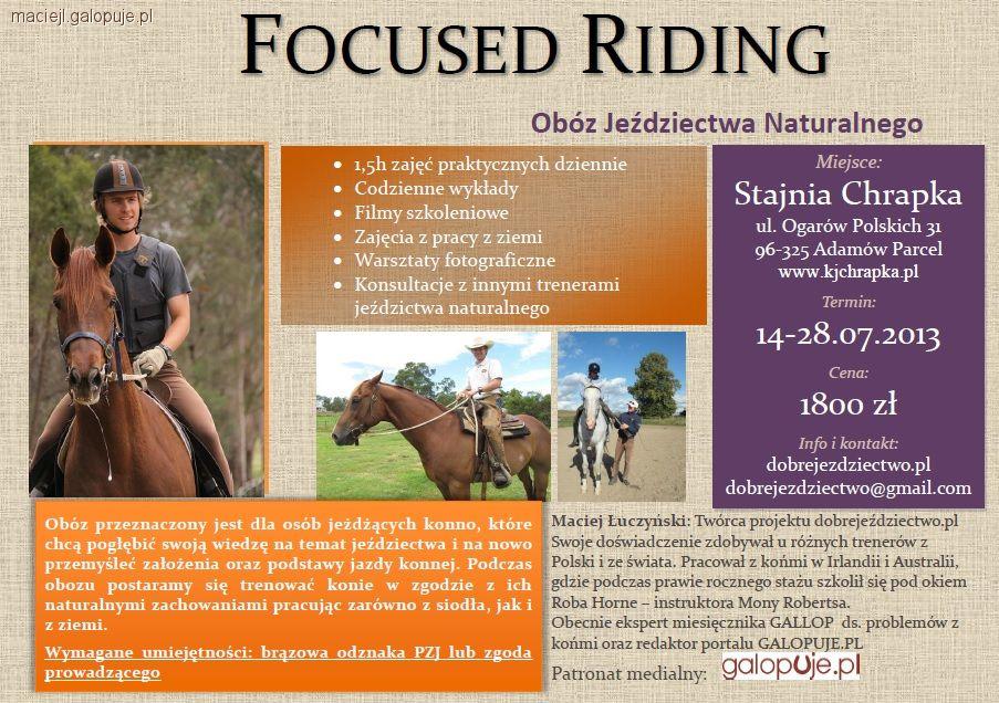 FOCUSED RIDING - Obóz Jeździectwa Naturalnego