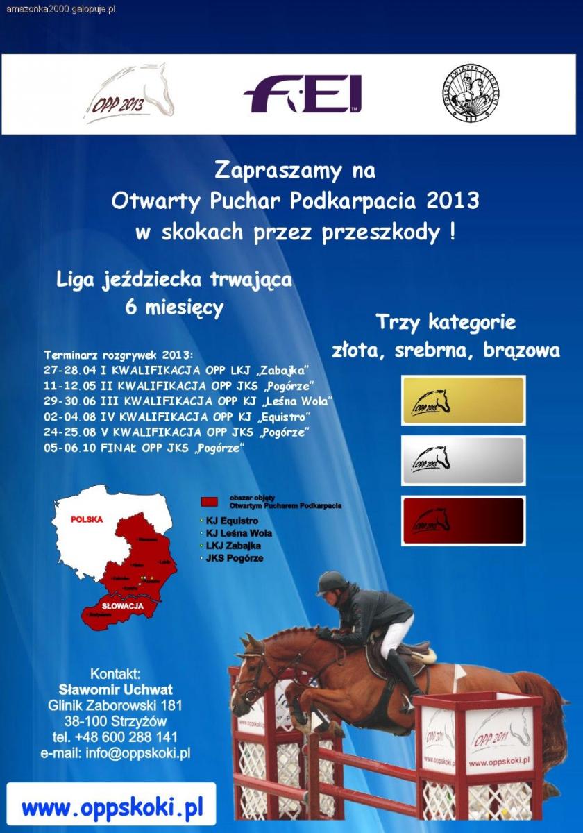 Otwarty Puchar Podkarpacia w skokach przez przeszkody - I kwalifikacja w LKJ Zabajka