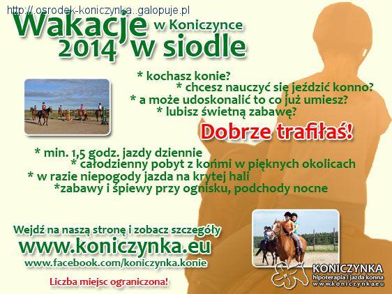 Wakacje w siodle w Koniczynce na Kaszubach!