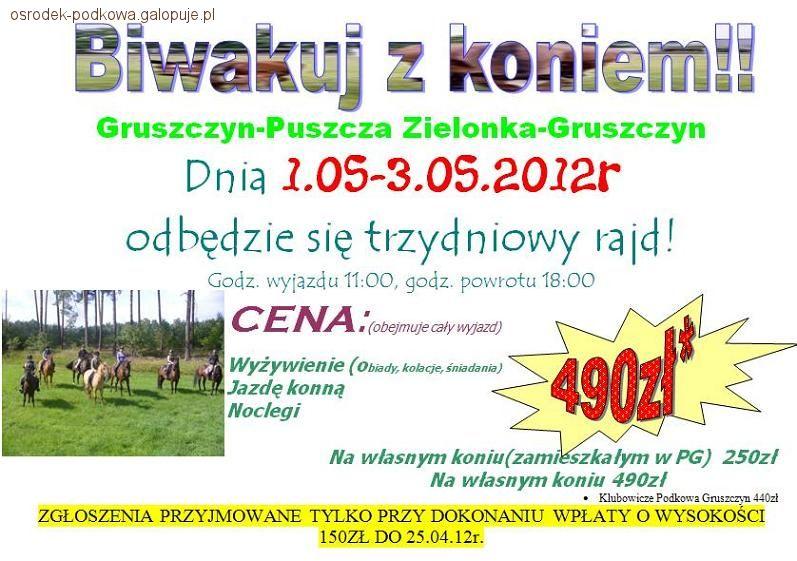 Rajd Majowy na koniach