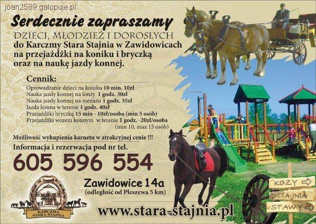 17 - 24 lipca obóz konny Stara Stajnia Zawidowice k/Pleszewa