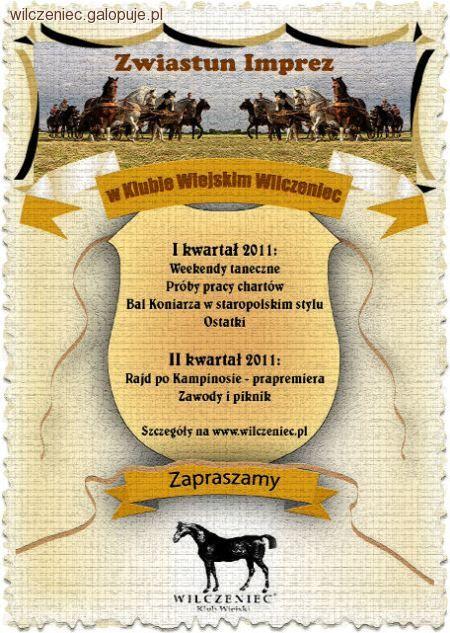 Zwiastun imprez w Wilczeńcu