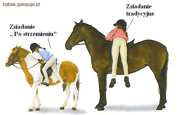 Zsiadanie z konia na różne sposoby