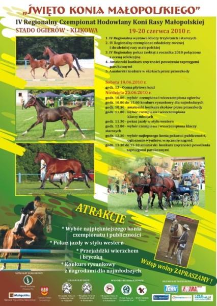 Święto konia małopolskiego - Stado Ogierów Klikowa 2010