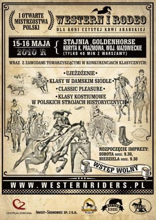 Mistrzostwa Polski western i rodeo koni czystej krwi arabskiej 2010