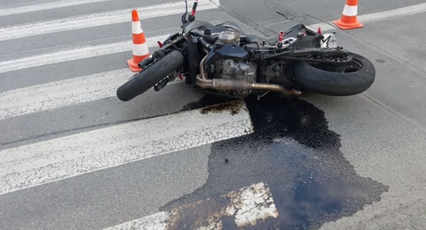 W Cieplicach przewrócił się motocyklista
