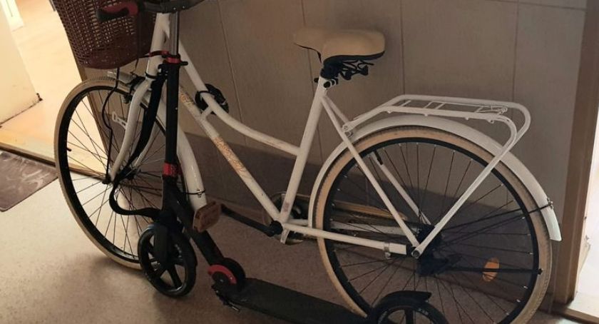 Wpadł w ręce policjantów za kradzież roweru i hulajnogi.