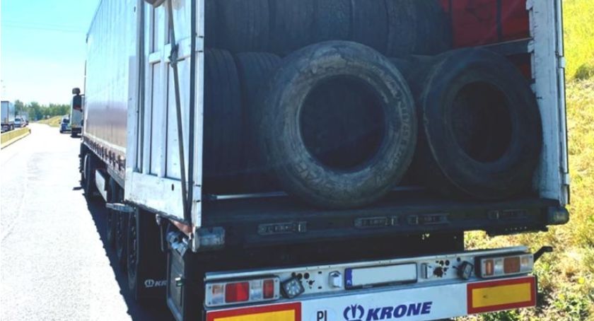 Nielegalny transport opon do Polski