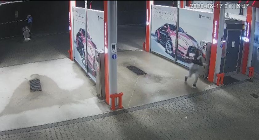Chciał okraść myjnię. Uciekł, bo spłoszył go alarm