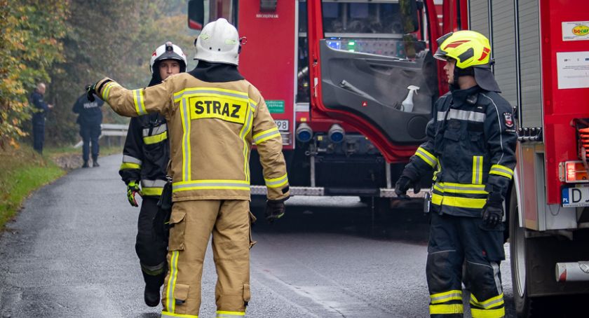 Wyciek gazu na ul. Karkonoskiej w Jeleniej Górze