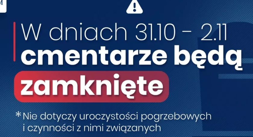 Cmentarze zamknięte podczas Wszystkich Świętych - Nowe obostrzenia.