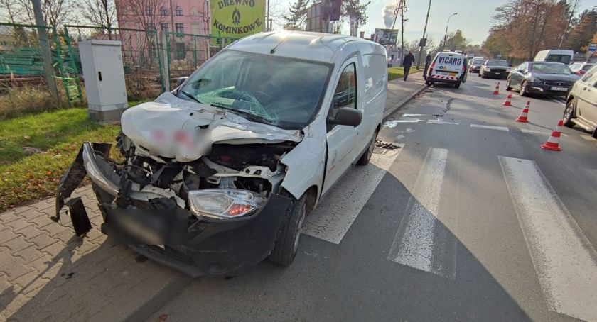 Najechanie na tył na ul. Spółdzielczej 