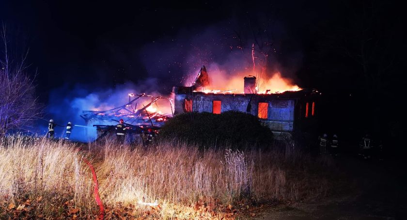 Nocny pożar w Karpaczu