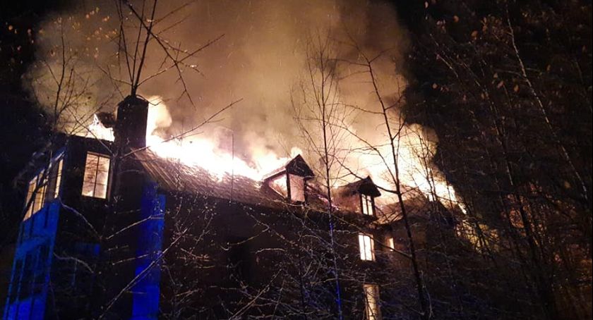 Potężny pożar w Czerniawie Zdroju