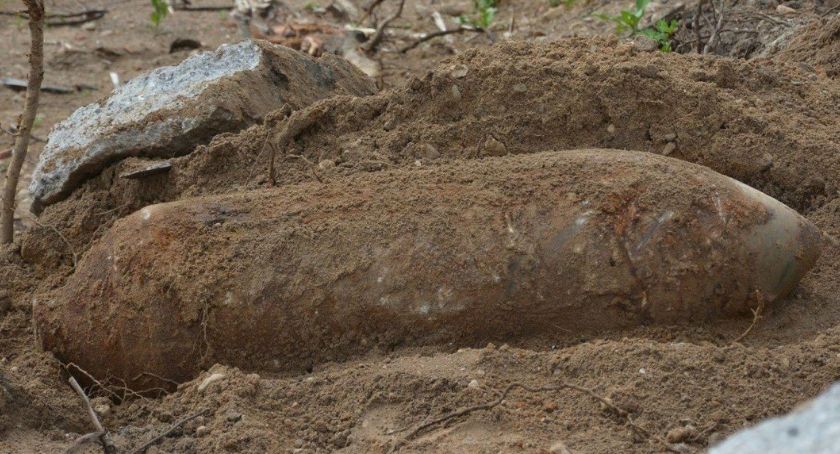 Stukilogramowa bomba lotnicza w Lubaniu