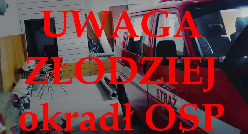 Okradli strażaków