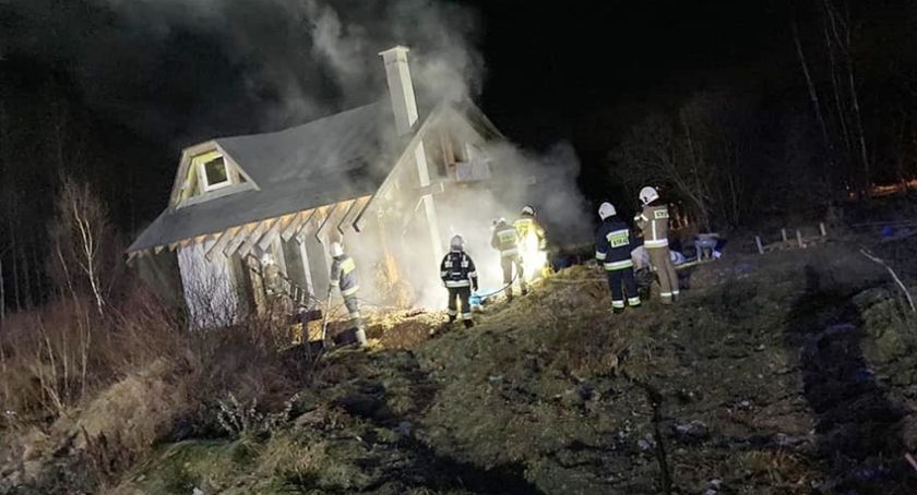 Dwa nocne pożary budynków