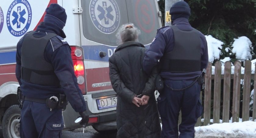 Miłków : Kobieta, która strzelała do pracowników wodociągów w rękach policji.