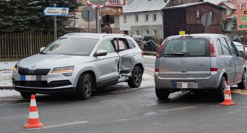 Ścięgny - wymuszenie pierwszeństwa i kolizja na skrzyżowaniu