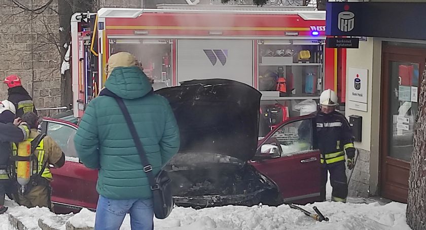 Pożar auta w Karpaczu