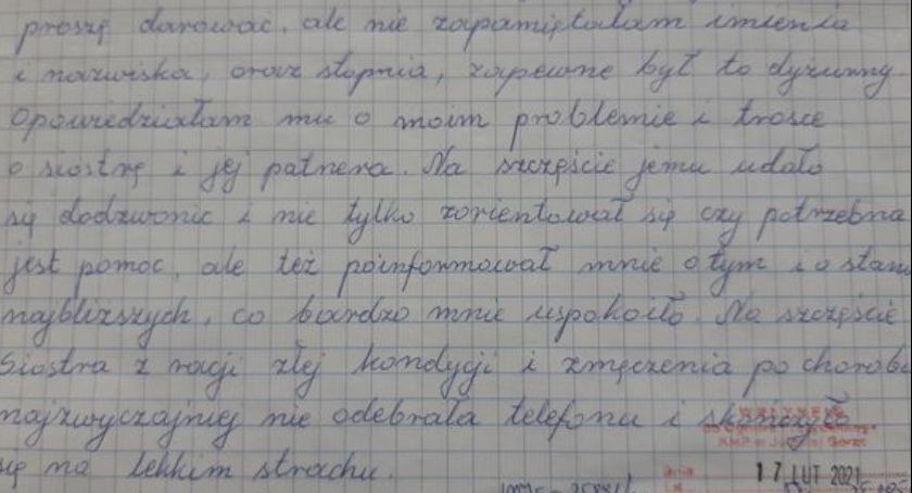 Podziękowania dla jeleniogórskiego policjanta