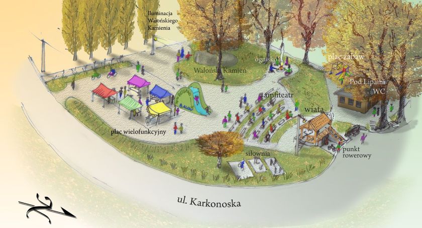 Rewitalizacja skweru przy Kamieniu Walońskim w Przesiece