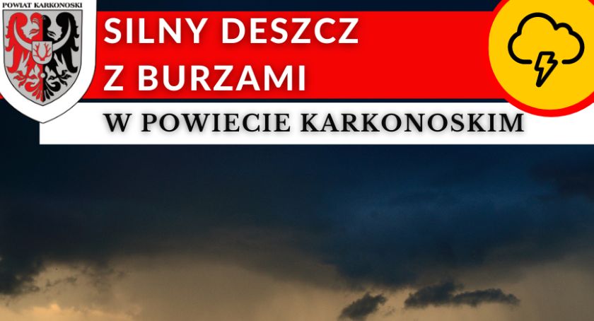Meteorolodzy ostrzegają przed silnym deszczem i burzami