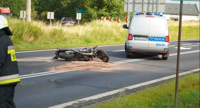 Motocyklista zginął w wypadku