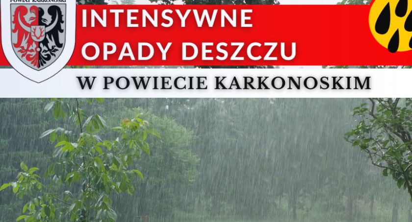 Poniedziałek z intensywnymi opadami deszczu