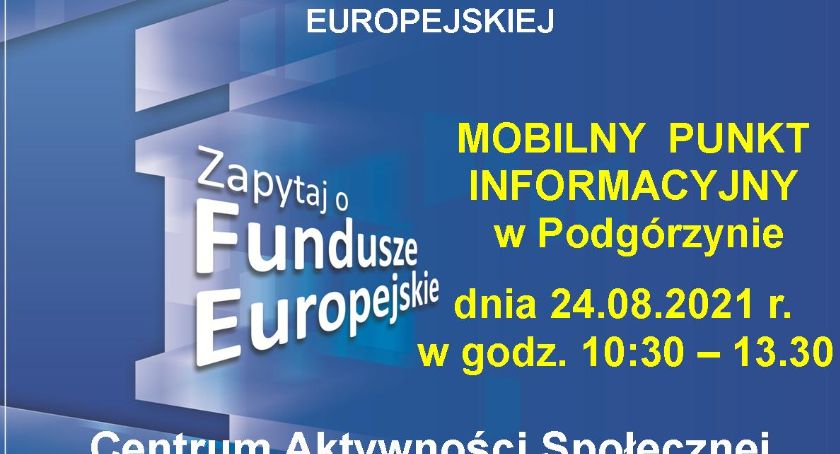 Mobilny punkt informacyjny w Podgórzynie