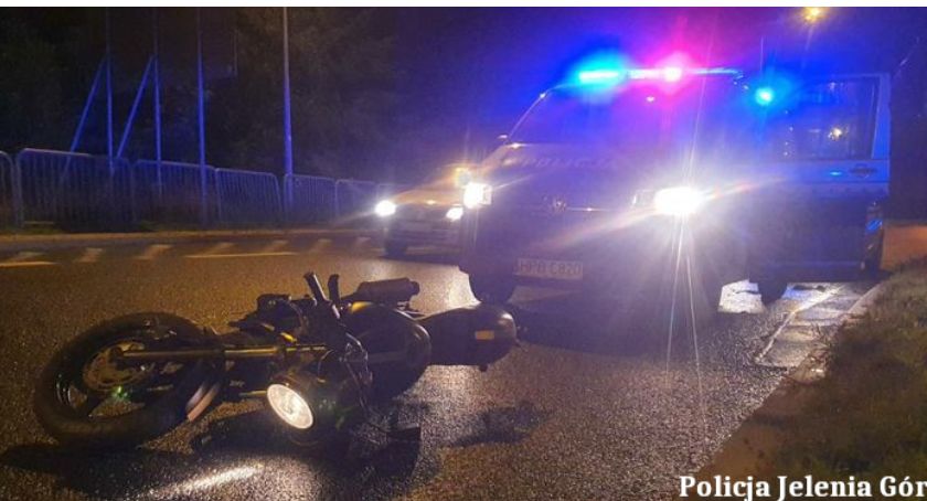 Policyjny pościg za motocyklistą