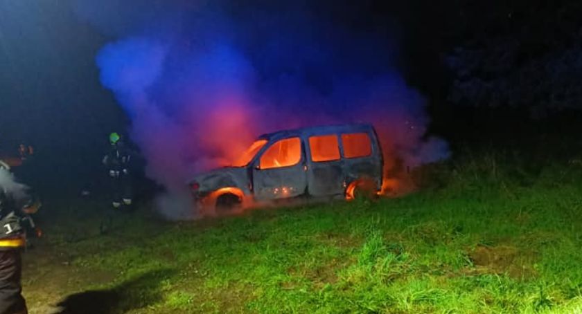W Przesiece spłonął samochód osobowy
