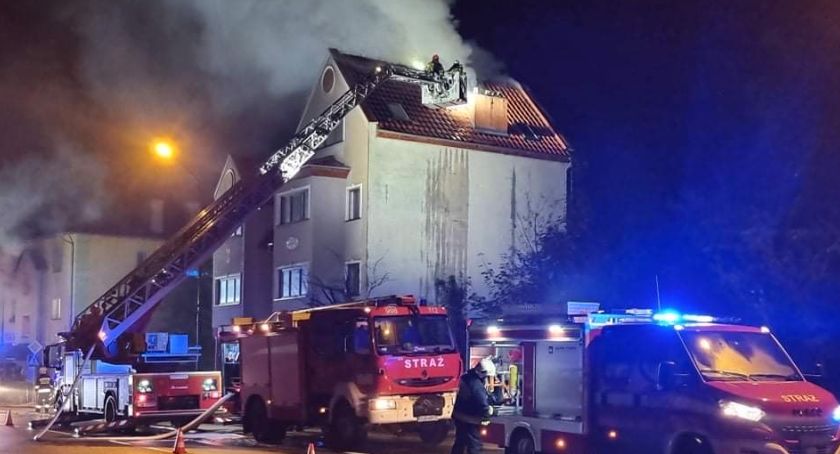 Pożar budynku w Piechowicach