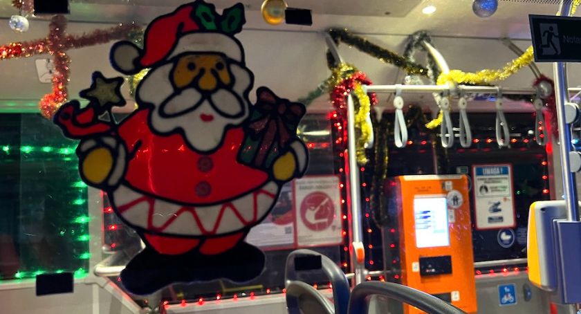 Święty Mikołaj w autobusie MZK