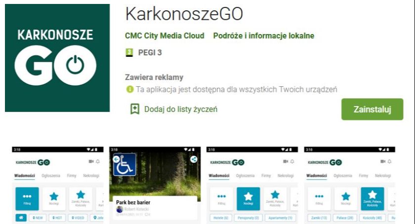 KarkonoszeGO w Twoim telefonie - Już dziś wypróbuj nową aplikację