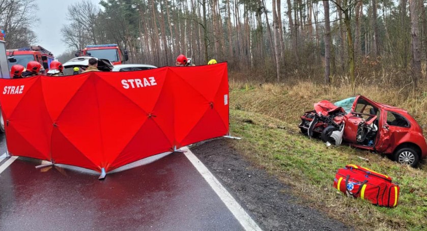 Śmiertelny wypadek na dk 36