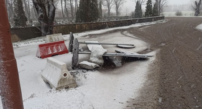 Pierwsze skutki fatalnych warunków atmosferycznych w regionie