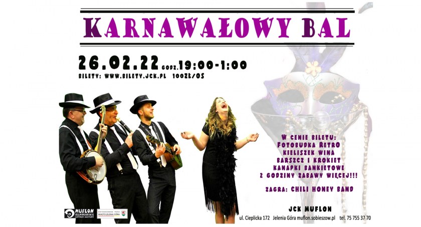 Karnawałowy Bal – Swingująco-wirująco. Lata 20.- lata 30. w JCK Muflon