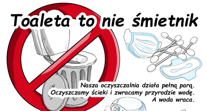 Pamiętajmy o tym - Toaleta to nie śmietnik