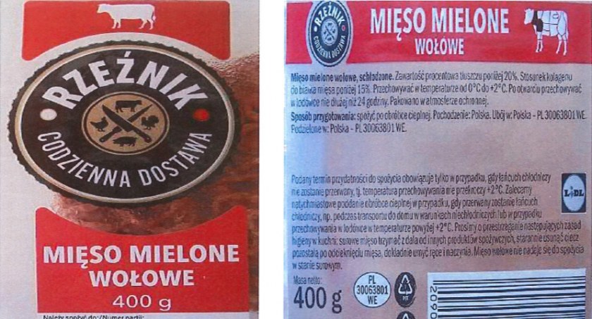 Salmonella w produkcie mięsnym produkowanym dla Lidla