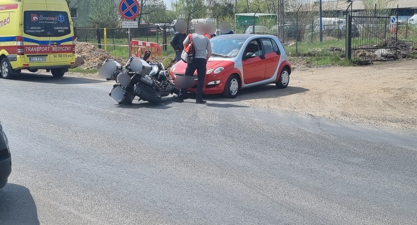 Wypadek z udziałem Motoambulansu na Spółdzielczej