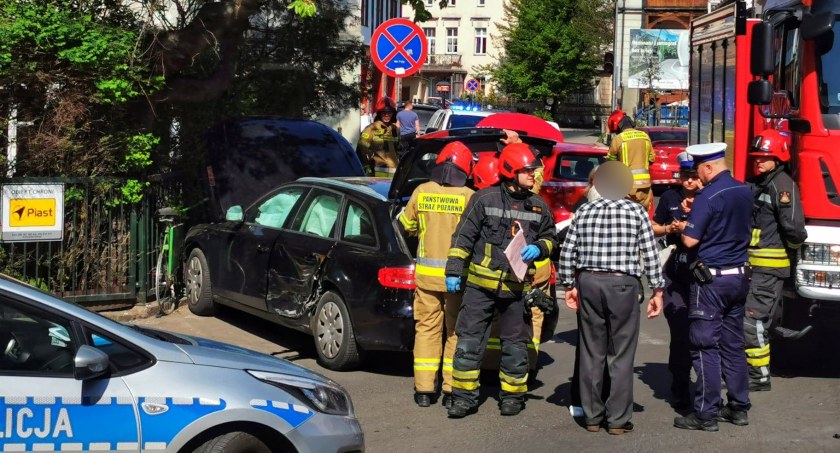 Mało brakowało, a doszłoby do tragedii. Drugie już dziś zdarzenie drogowe w centrum miasta