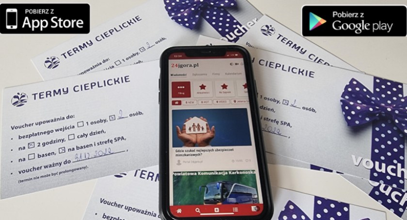 Zainstaluj aplikację 24jgora i zgarnij wejściówkę do Term Cieplickich