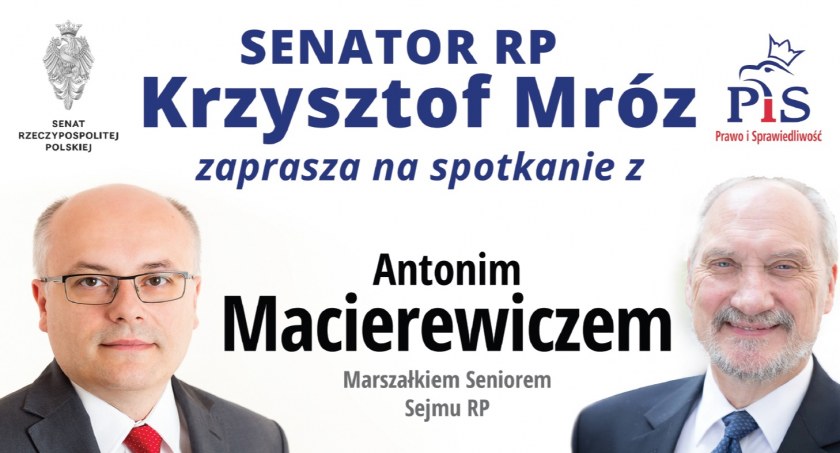 Antoni Macierewicz i Krzysztof Mróz zapraszają mieszkańców Jeleniej Góry na spotkanie