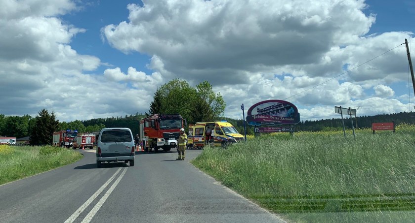 Wypadek z udziałem motocyklisty w Siedlęcinie