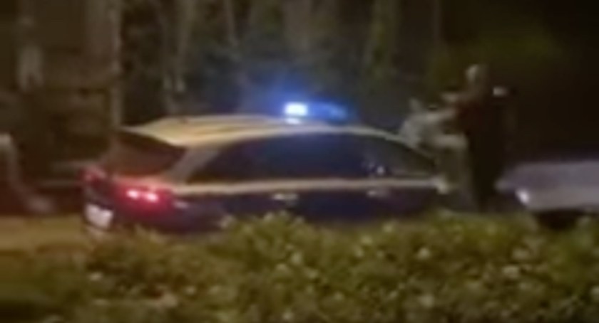 Zatrzymania w związku z atakiem na policjantów. Film ze zdarzenia