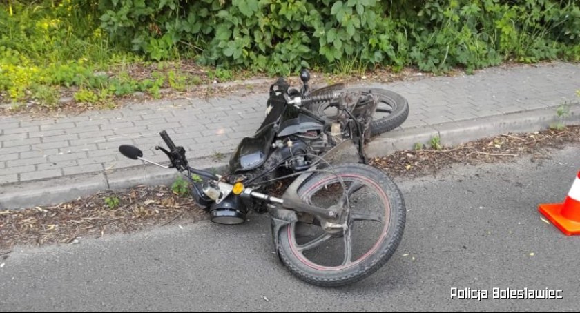 Śmiertelny wypadek motorowerzysty